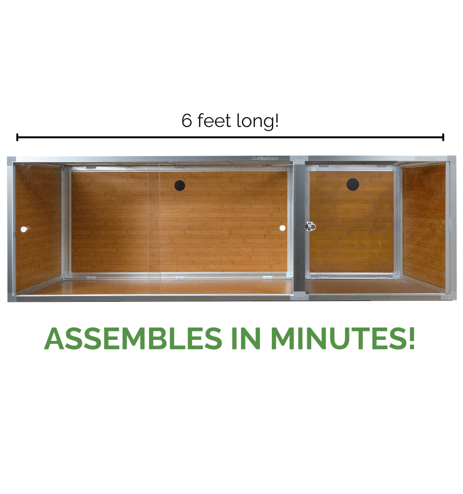 6'x2'x2' Meridian PVC Reptile Enclosure