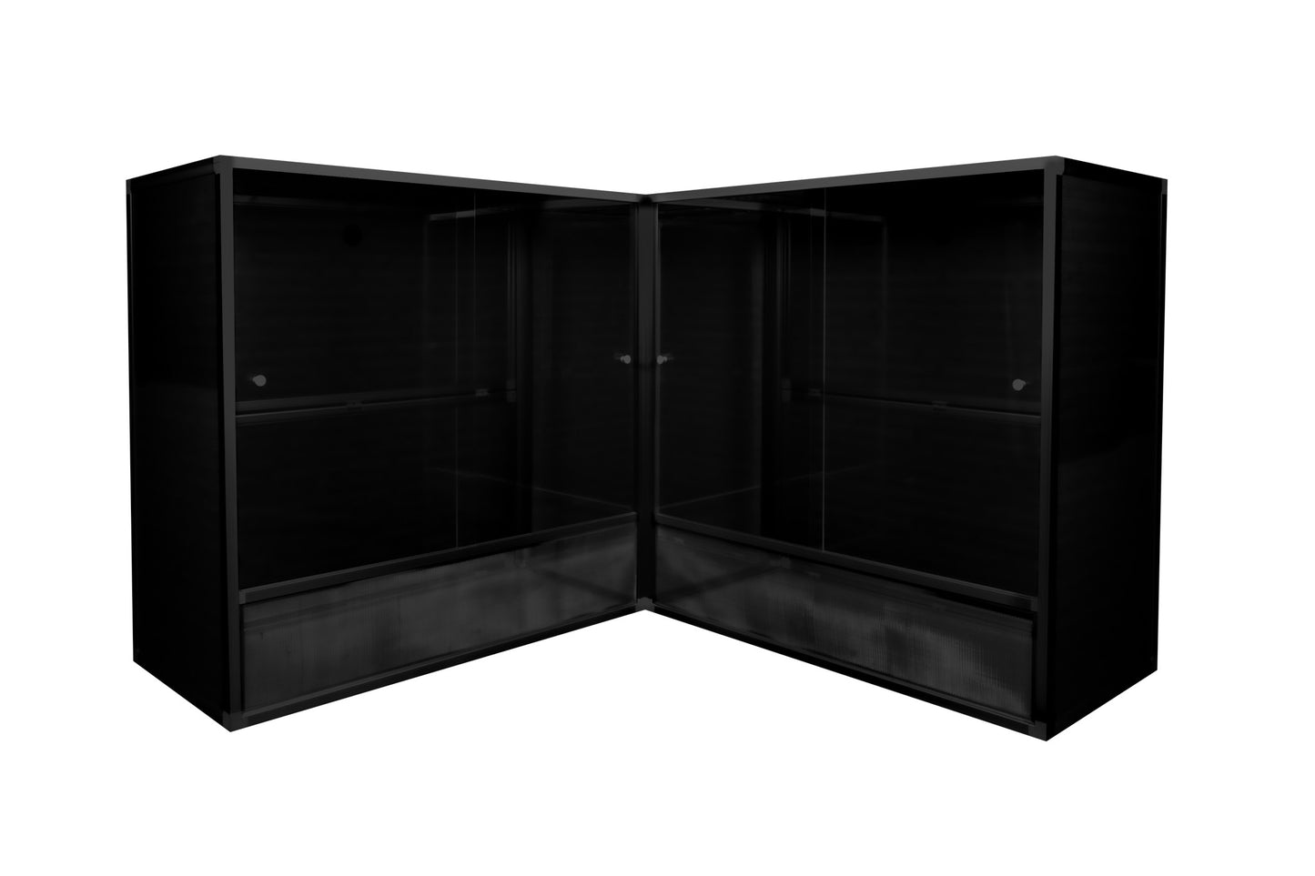 Black Corner Extension Kit - For Meridian 4'x2'x4' enclosures