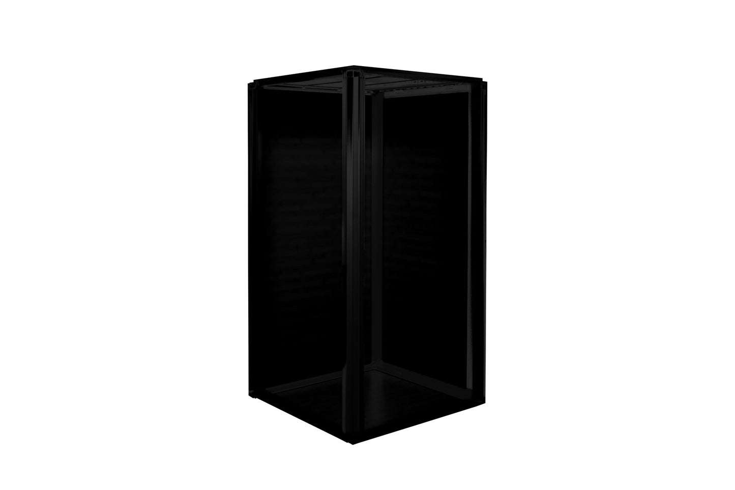 Black 10'x2'x4' Meridian PVC Corner Reptile Enclosure