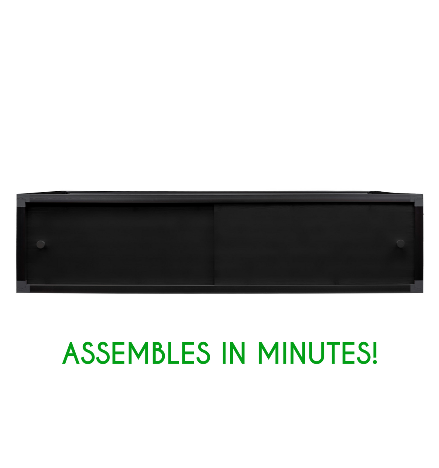 Black Meridian Deluxe Stacking Spacer - for 4'x2' based Meridian enclosures