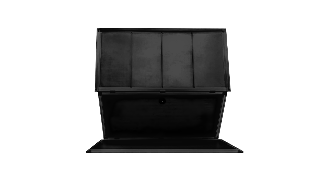 Black 6'x2'x2' Meridian PVC Reptile Enclosure