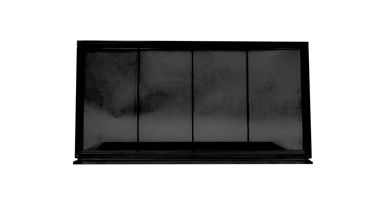 Black 48"x24"x16" Meridian PVC Reptile Enclosure