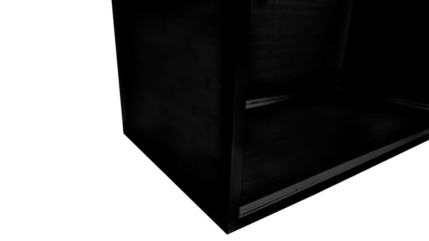 Black 48"x24"x16" Meridian PVC Reptile Enclosure