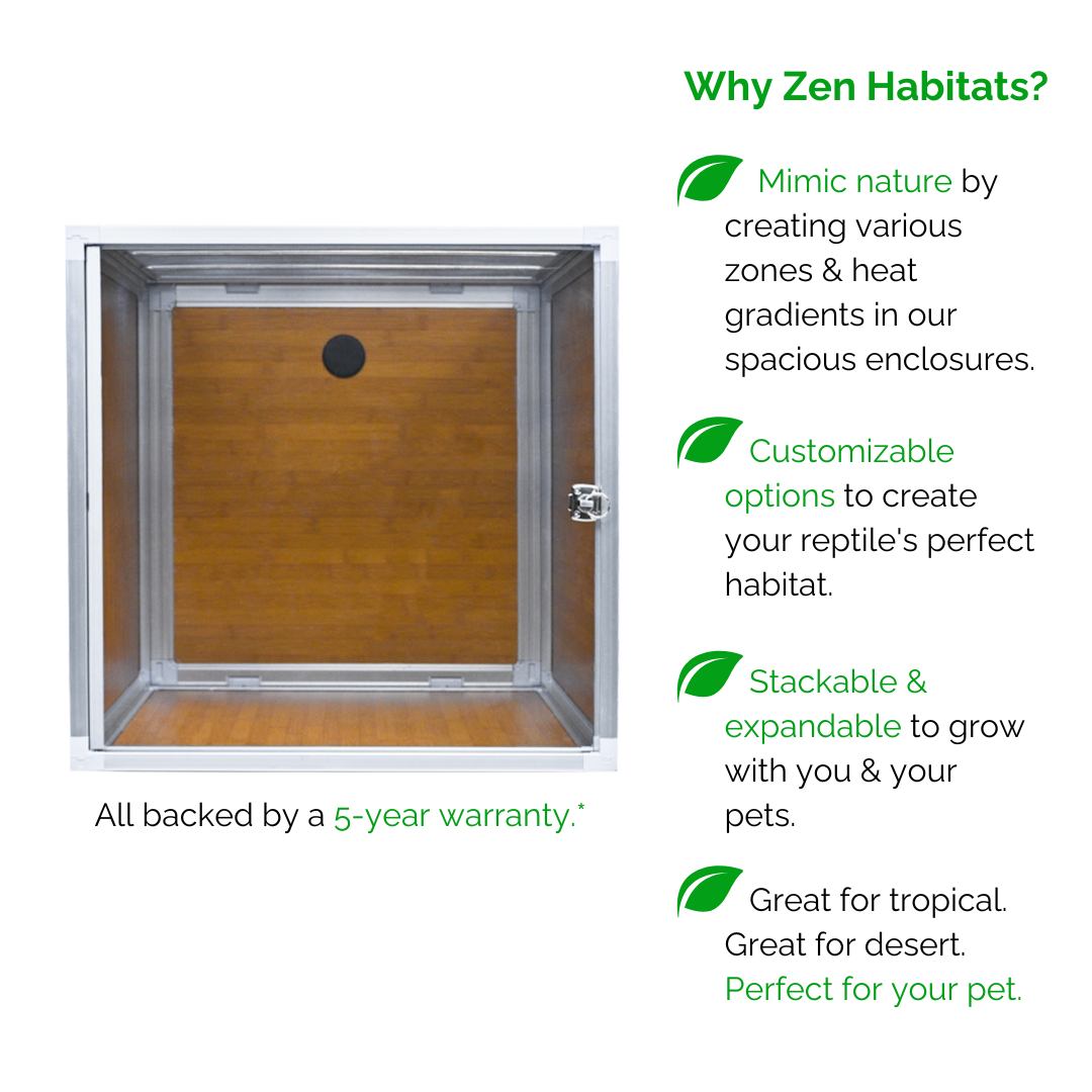 2'x2'x2' Meridian PVC Crested Gecko Enclosure