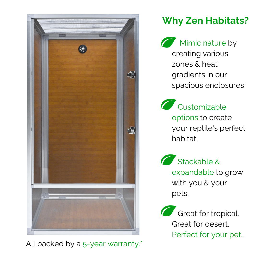2'x2'x4' Meridian PVC Reptile Enclosure