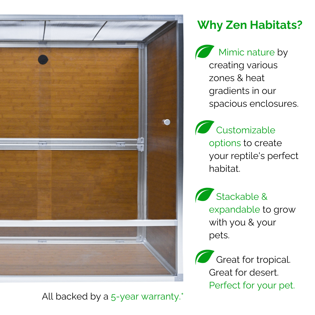 4'x2'x4' Meridian PVC Crested Gecko Enclosure