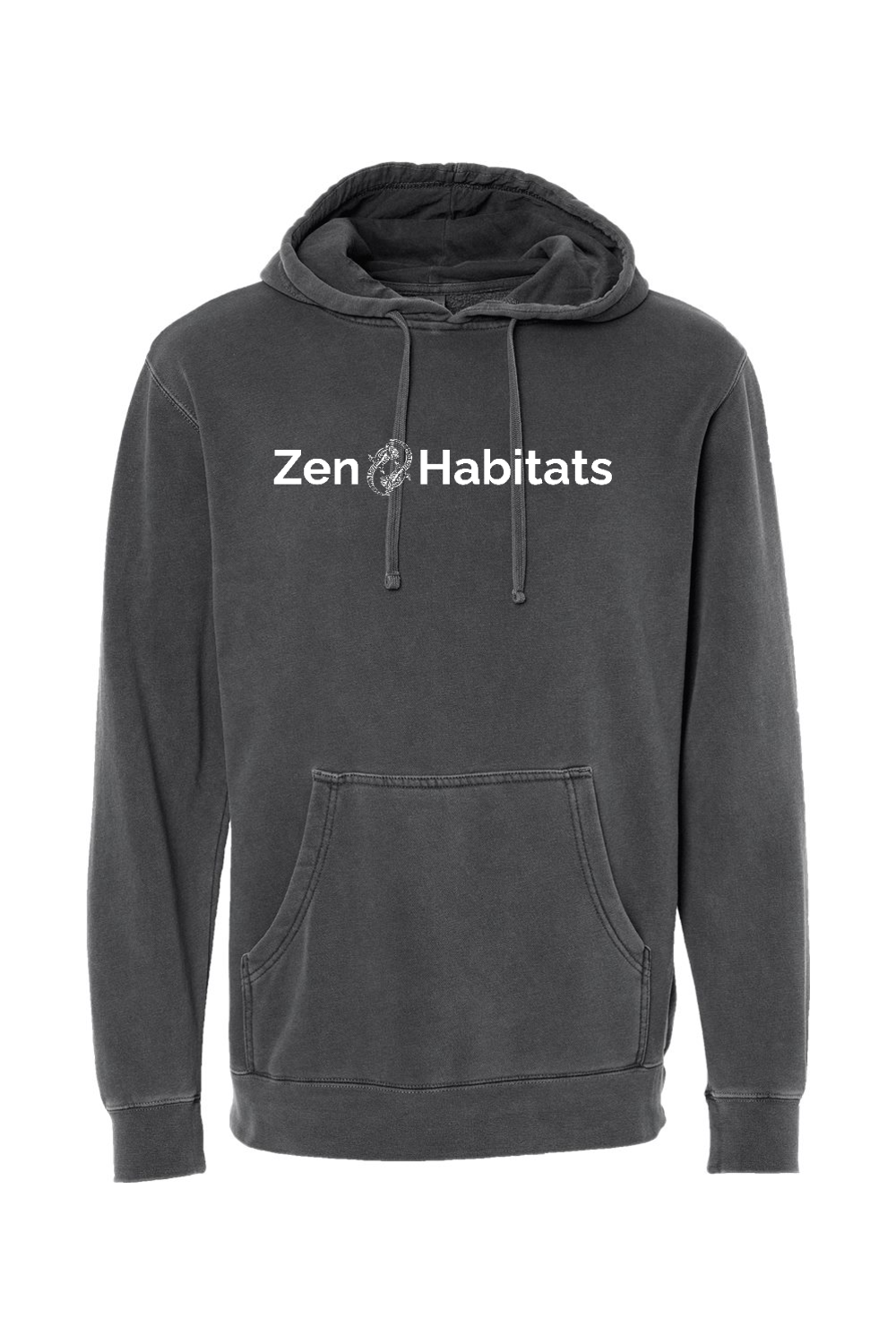 Zen Habitats Logo Hoodie - Independent Trading Co. Unisex Midweight Pigment-Dyed Hooded Sweatshirt