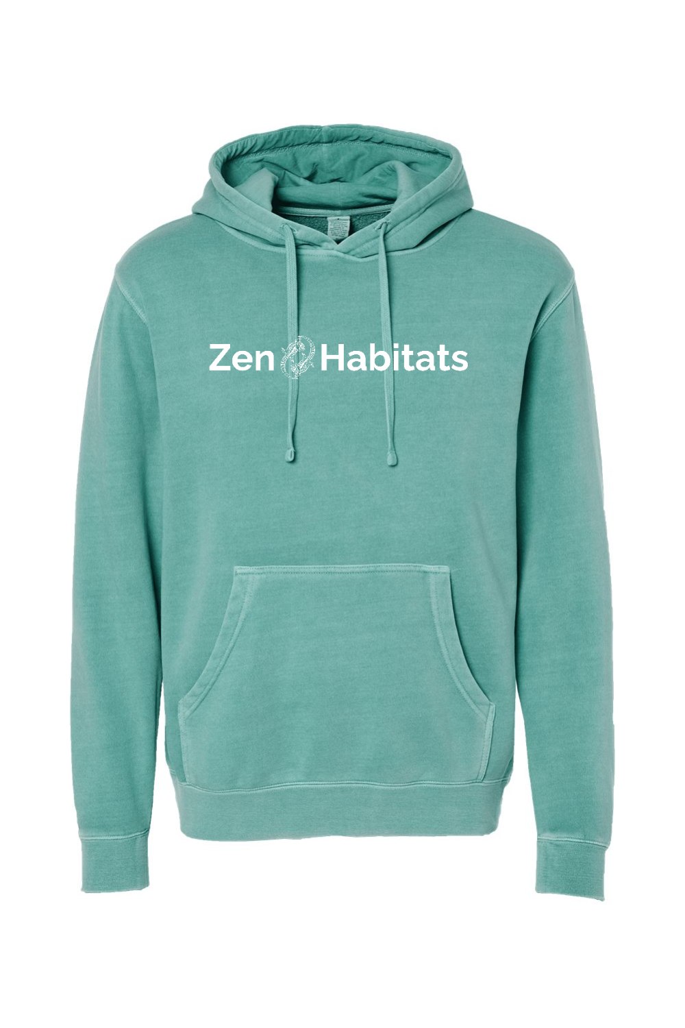 Zen Habitats Logo Hoodie - Independent Trading Co. Unisex Midweight Pigment-Dyed Hooded Sweatshirt