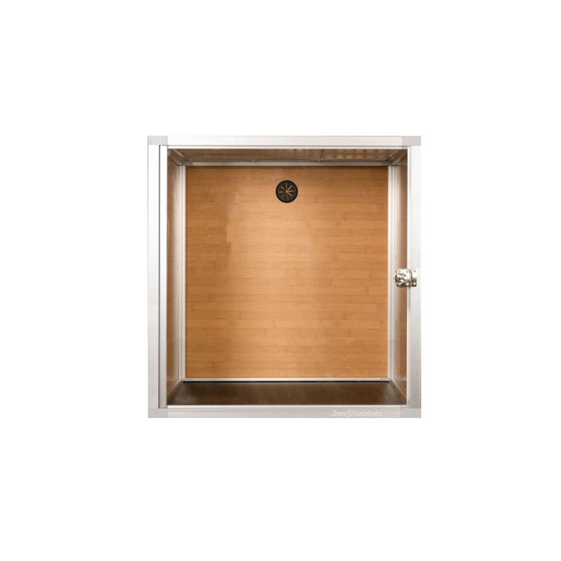 2x2x2 Gecko Enclosure – Bamboo Finish by Zen Habitats (60-Gallon Equivalent PVC Reptile Tank)