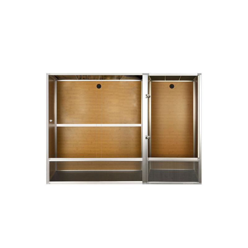 6x2x4 Bearded Dragon Enclosure – Bamboo Finish by Zen Habitats (360-Gallon Equivalent PVC Reptile Tank)