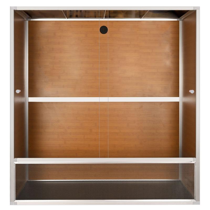 4x2x4 Bearded Dragon Enclosure – Bamboo Finish by Zen Habitats (240-Gallon Equivalent PVC Reptile Tank)