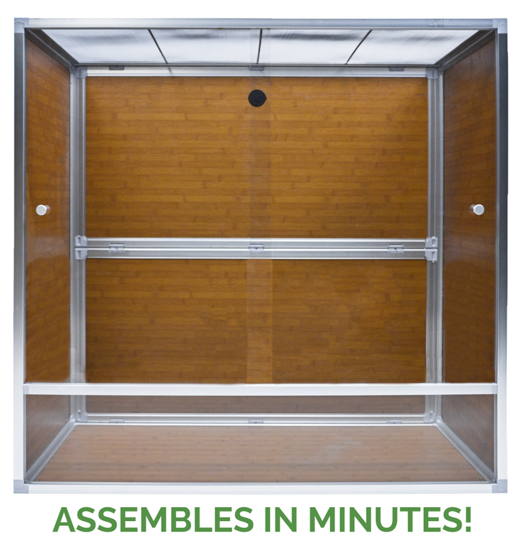 4'x2'x4' Meridian PVC Crested Gecko Enclosure Zen Habitats