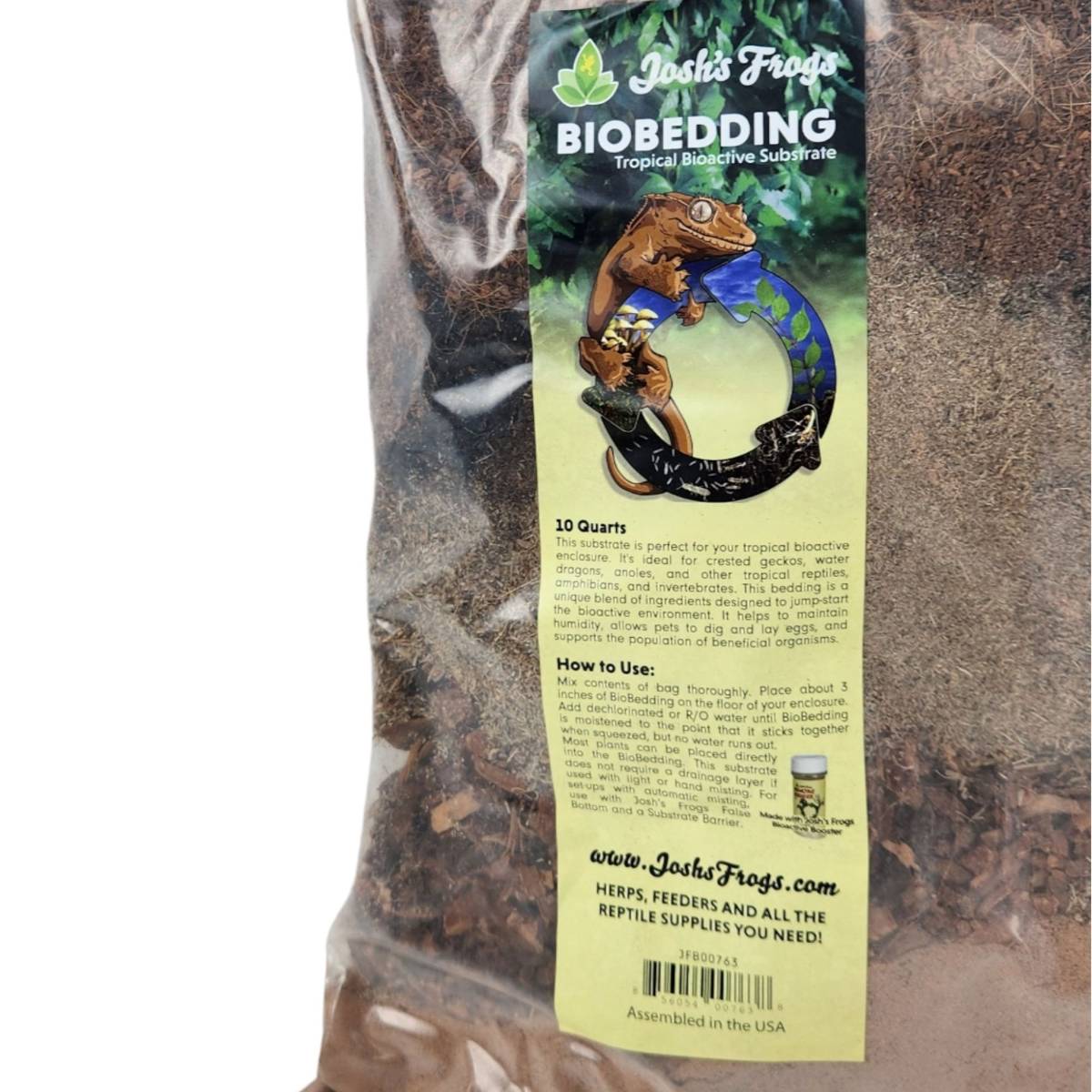 Josh's Frogs BioBedding TROPICAL Bioactive Substrate (10 quarts)