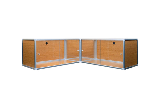 10'x2'x2' Meridian PVC Corner Reptile Enclosure
