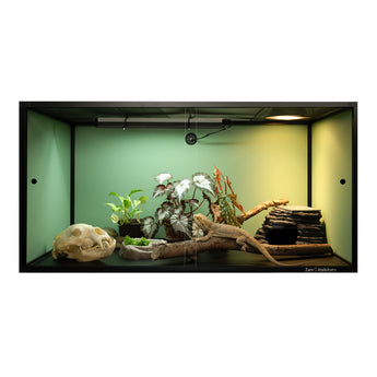 4x2x2 Bearded Dragon Enclosure – Sage Green Finish by Zen Habitats (120-Gallon Equivalent PVC Reptile Tank)