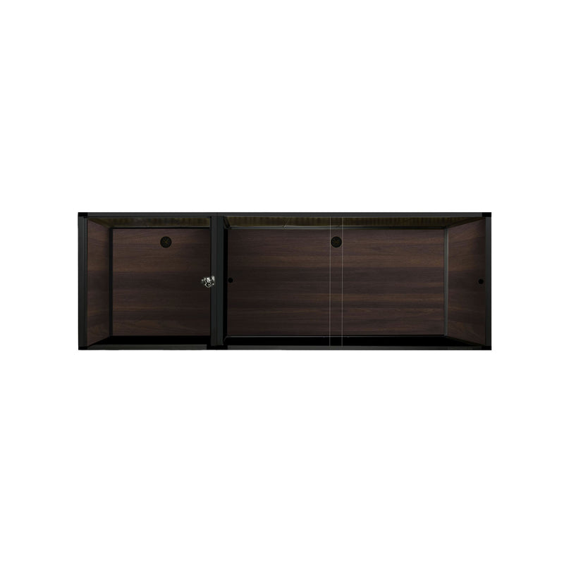 zen habitats pvc reptile enclosure  6x2x2 extension oak black