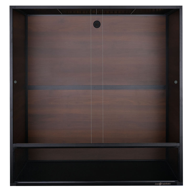 4x2x4 Bearded Dragon Enclosure – Oak Finish by Zen Habitats (240-Gallon Equivalent PVC Reptile Tank)