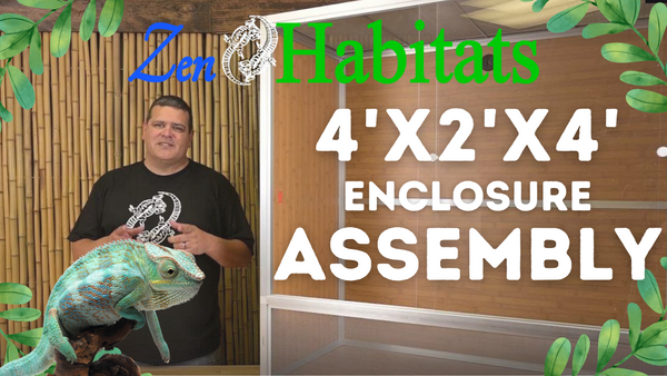Zen Habitats 4x2x4 enclosure assembly video