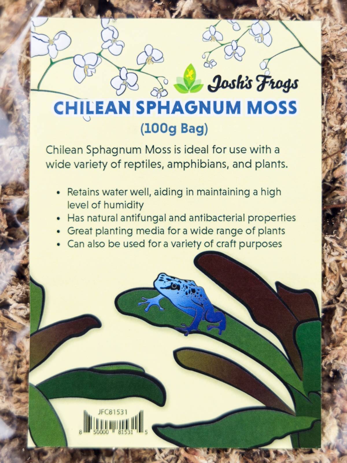 Josh's Frogs Chilean Sphagnum Moss (100 g bag)