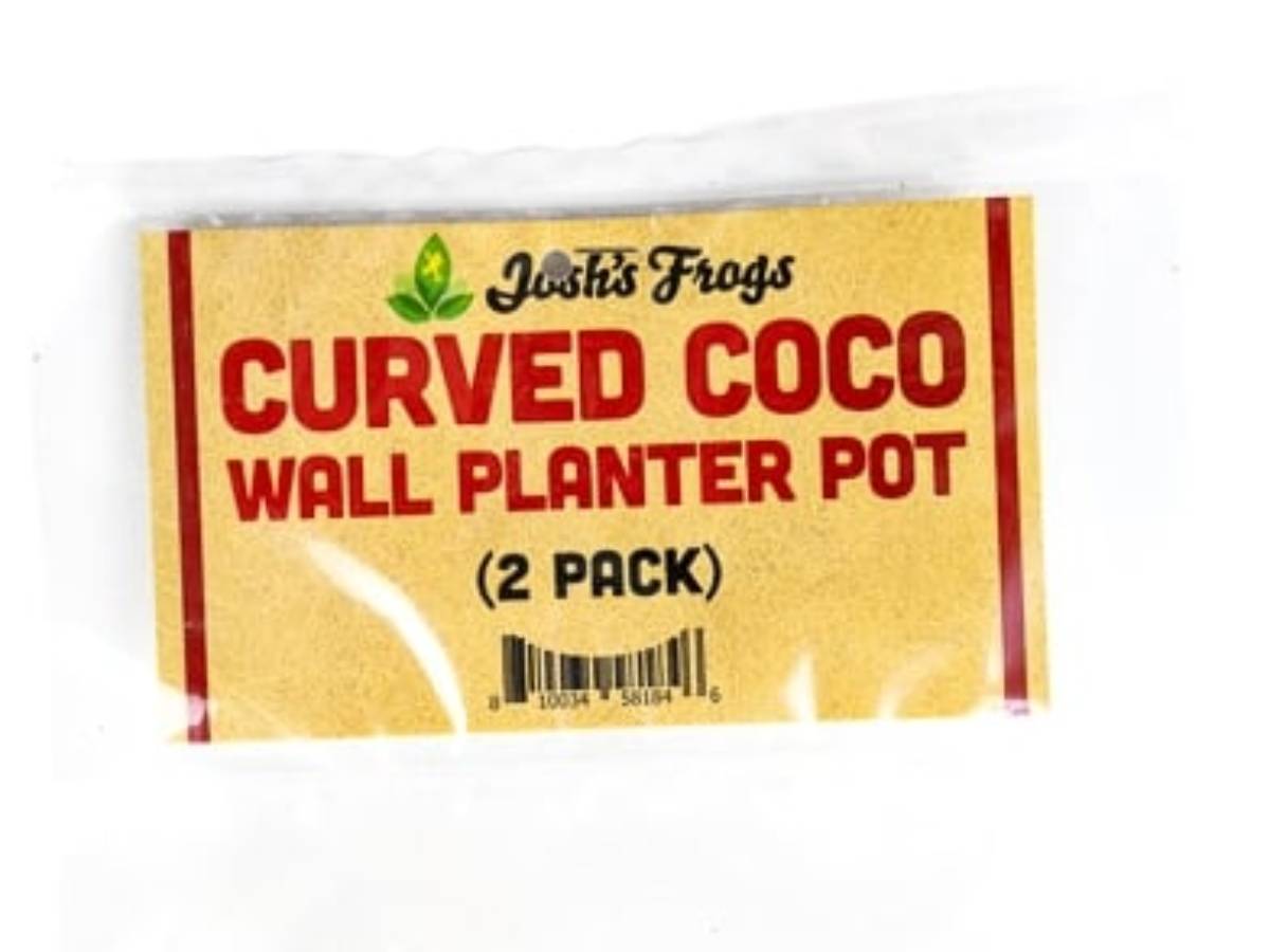 Josh's Frogs Curved Coco Wall Planter Pot  (2 pack)