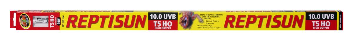Zoo Med ReptiSun 10.0 UVB Fluorescent T5 HO Bulb (34", 39 Watt)