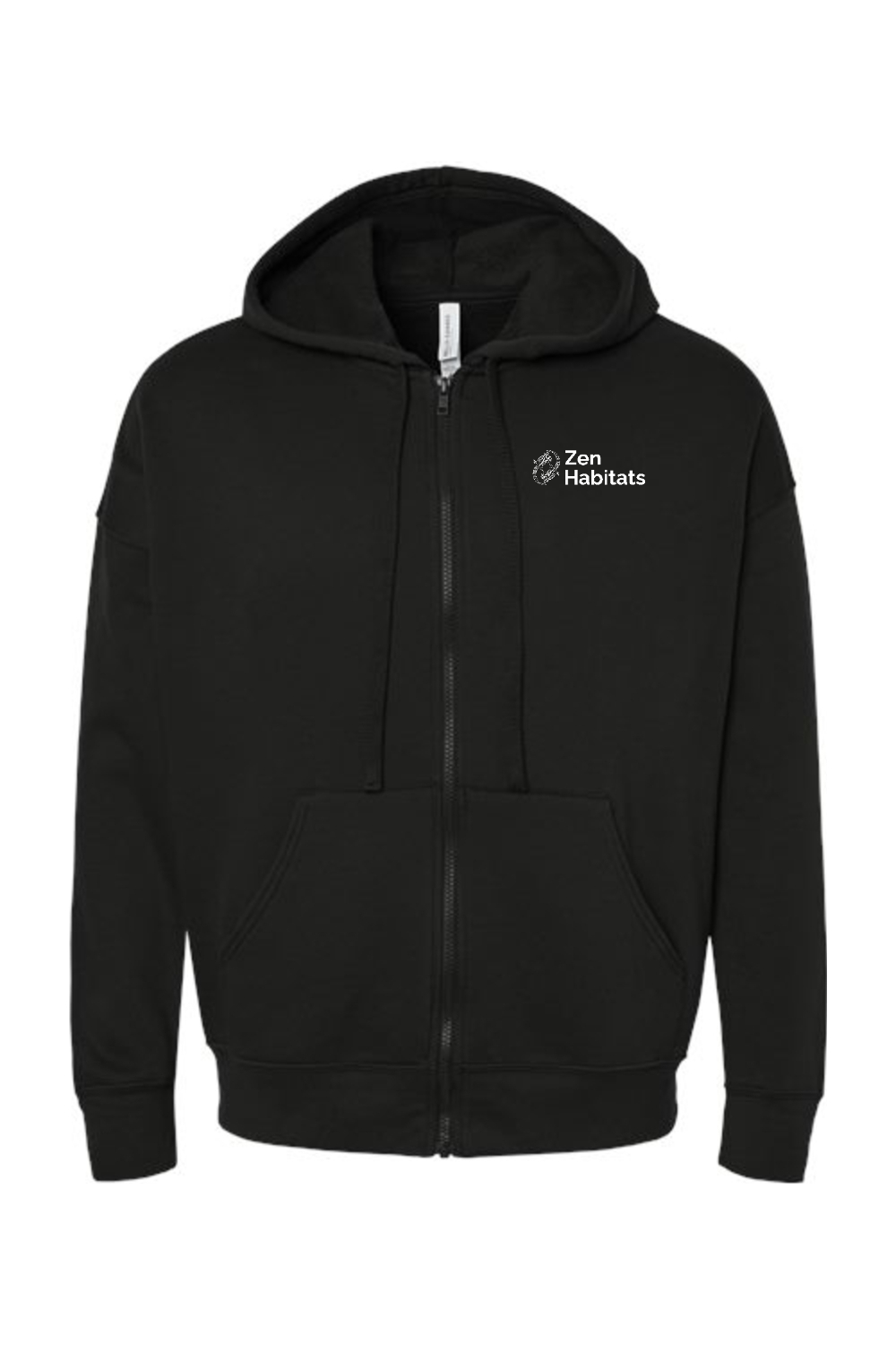 Zen Habitats Logo Zip-Up Hoodie - Unisex Sponge Fleece