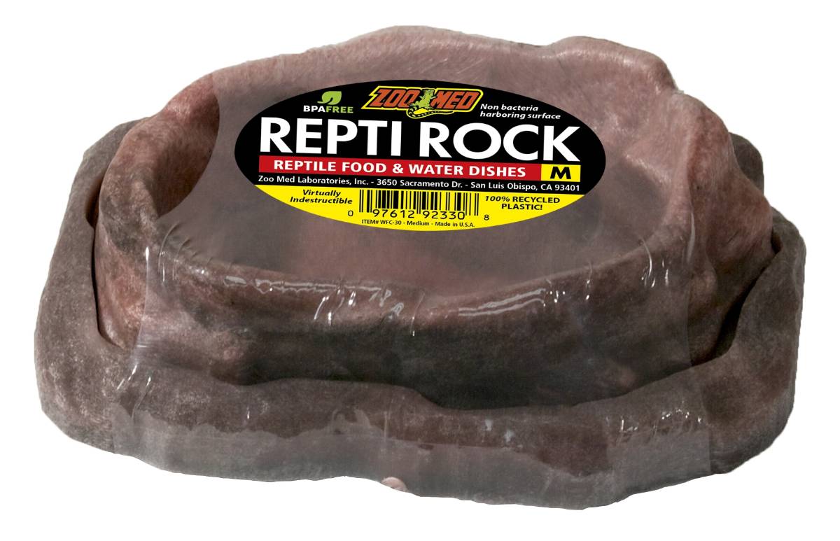Zoo Med Repti Rock Combo Reptile Food & Water Dish (Medium)